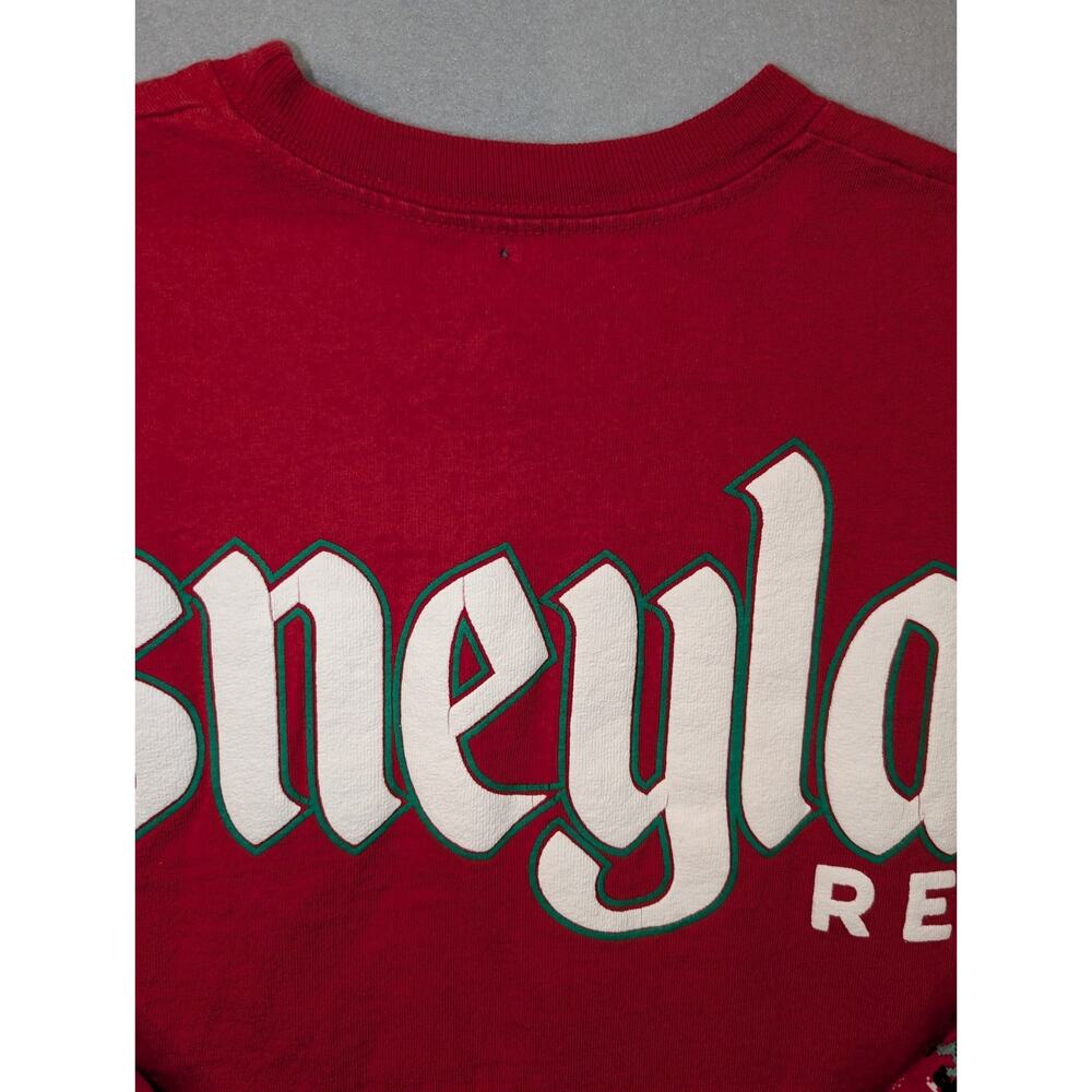 Disneyland Resort Christmas Spirit Jersey Small Red Holiday Sweater Shirt - Picture 8 of 9